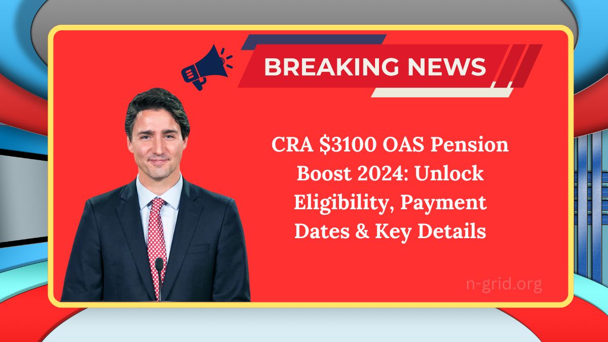 CRA $3100 OAS Pension Boost 2024: Unlock Eligibility, Payment Dates & Key Details