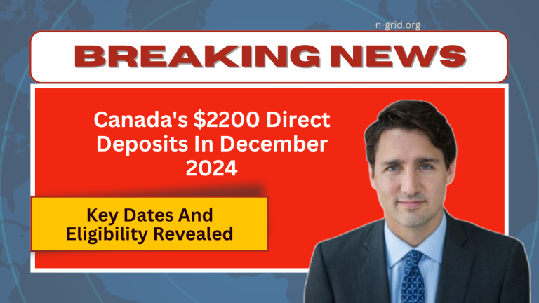 Canada’s $2200 Direct Deposits In December 2024 – Key Dates And Eligibility Revealed