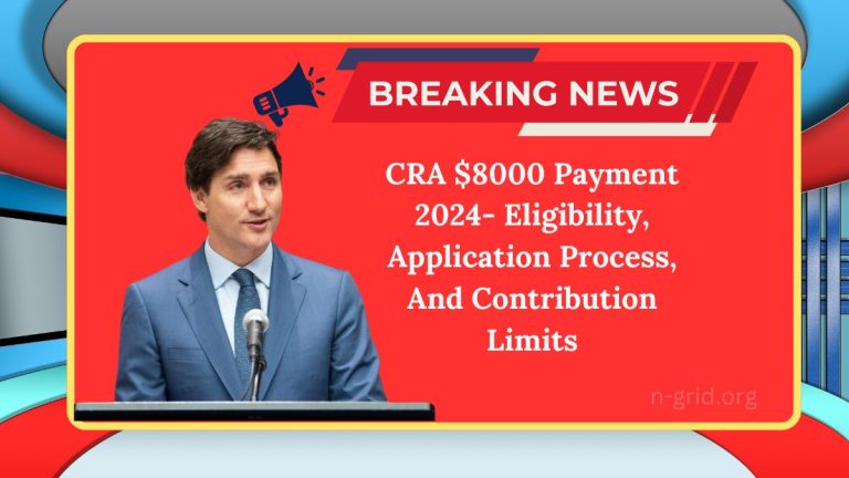 CRA $8000 Payment 2024- Eligibility, Application Process, And Contribution Limits Explained