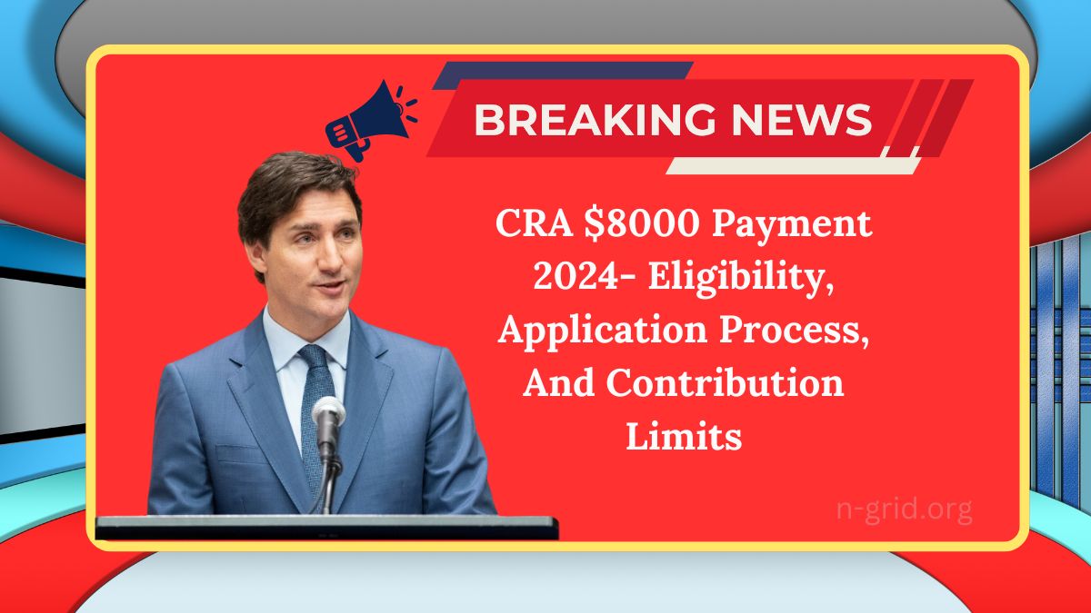 CRA $8000 Payment 2024- Eligibility, Application Process, And Contribution Limits Explained