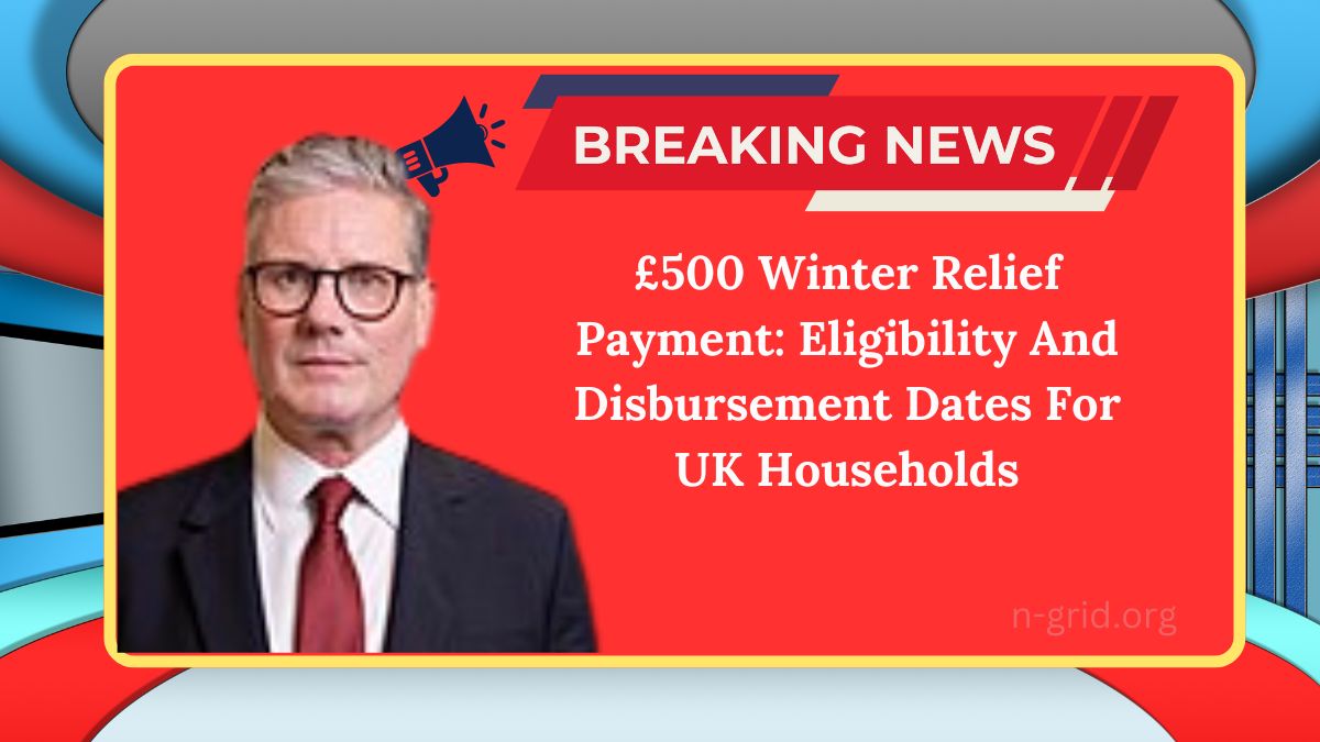 £500 Winter Relief Payment: Eligibility And Disbursement Dates For UK Households